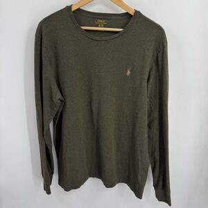 Polo‎ Ralph Lauren Shirt Mens XL Green Custom Fit Cotton Tee Casual Comfort